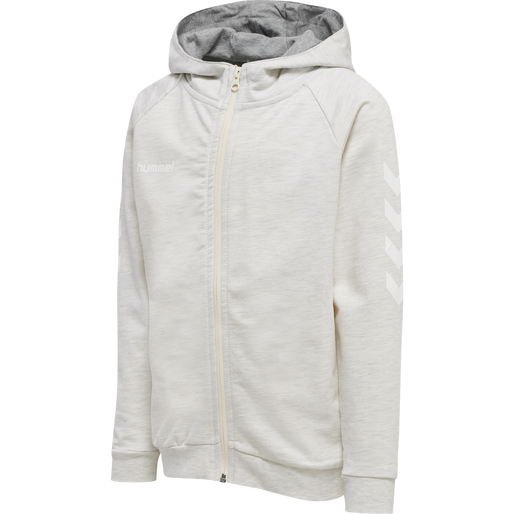HUMMEL Go Cotton Zip Hoody Woman Damen-Kapuzensweatjacke egret melange NEU HUMMEL Go Cotton Zip Hoody Woman Damen-Kapuzensweatjacke egret melange NEU